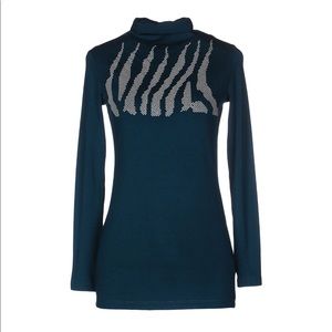 CafeNoir beautiful turtleneck deep jade, stretchy